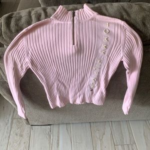 Light pink Tommy Hilfiger quarter zip up